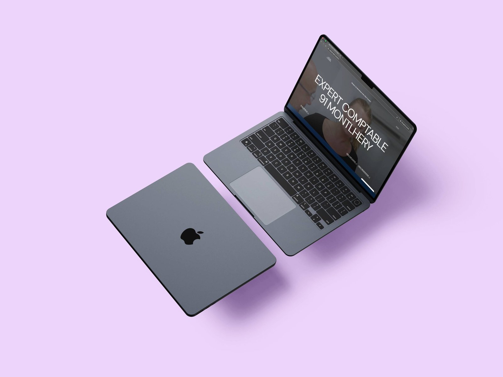 Maquette du site Alter Conseil sur MacBook