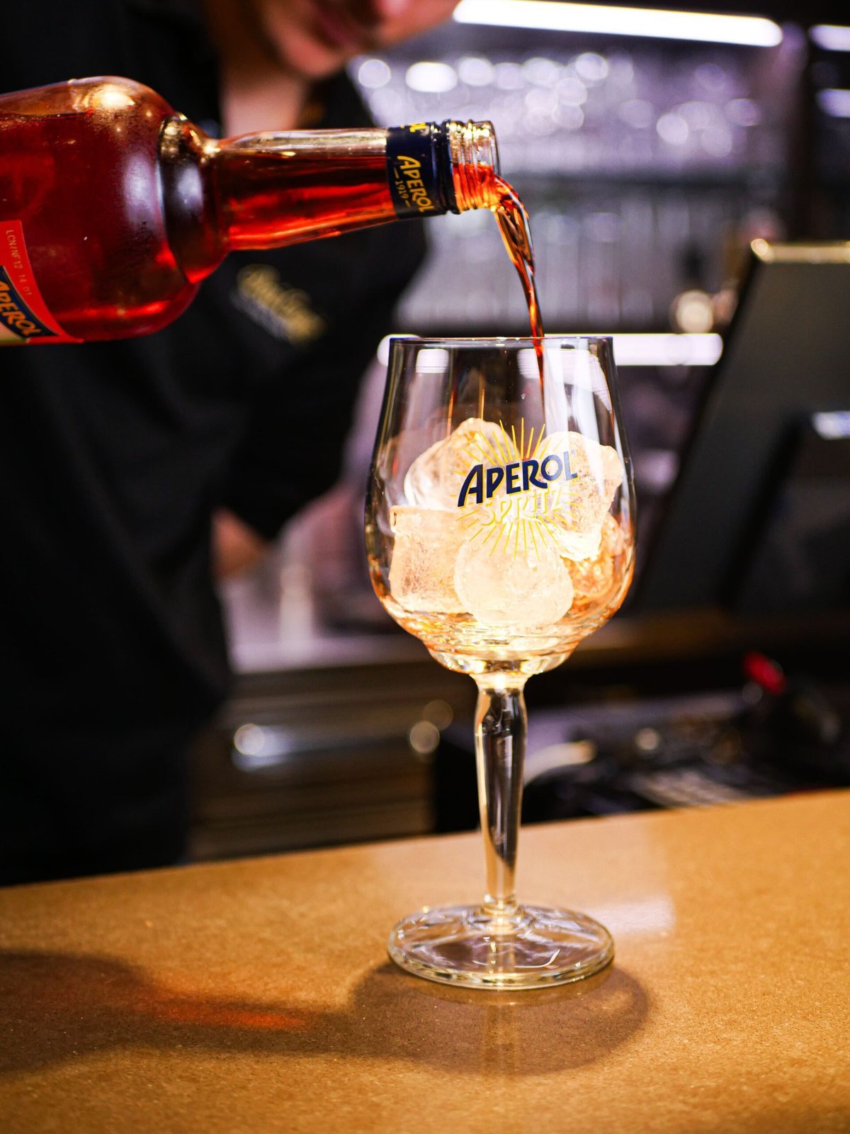Spritz préparé au bar